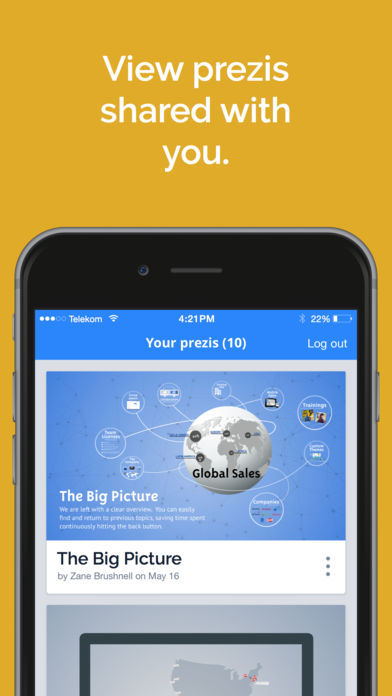 Prezi app